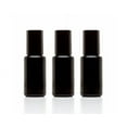 thumbnail image 1 of Infinity Jars 15 Ml (.5 fl oz) Black Ultraviolet Glass Bottle w/ Steel Ball Roll on Tip 3-Pack, 1 of 4