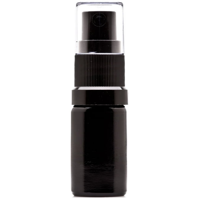 Infinity Jars 5 Ml (.17 fl oz) Black Ultraviolet Glass Fine Mist Spray Bottle 3-Pack