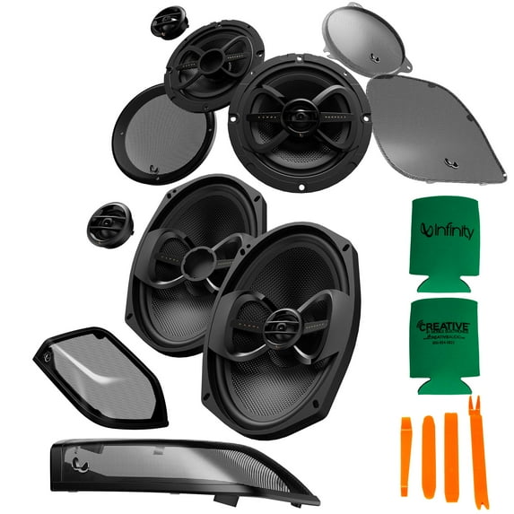 Infinity KAPPA Perfect 600X 6.5" Speakers, KAPPA Perfect 900X 6x9" Speakers Compatible with 2014+ Harley