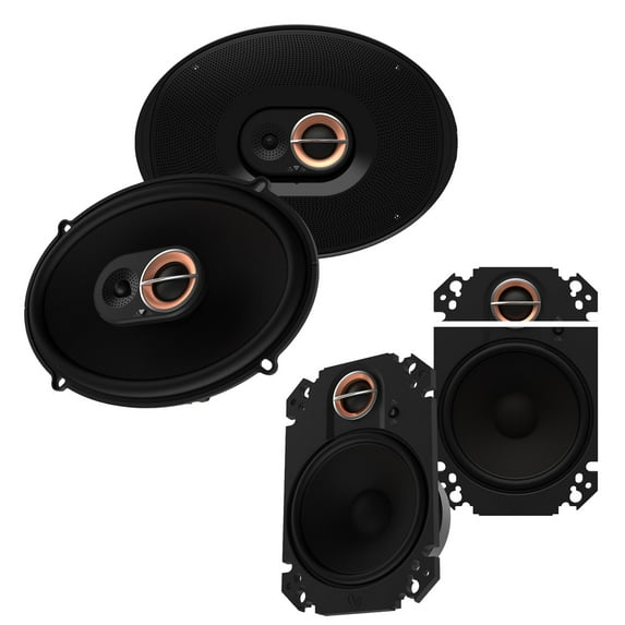 Infinity KAPPA463XF 4x6" 2-Way Coax (pair) with Infinity KAPPA693M 6x9" 3-Way Coax (pair)