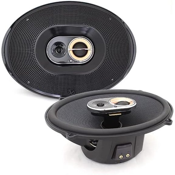 Infinity Kappa 6"x9" 360W 3-Way Coaxial Car Speakers, Plus One+ Glass-Fiber Woofer