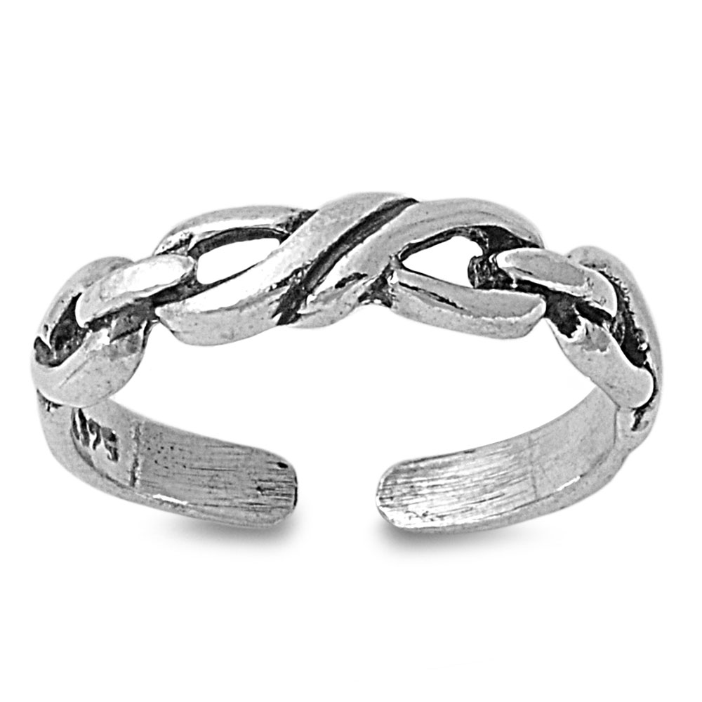 Anello Infinity In Argento 925 Regolabile Per Dito O Alluce - Gioiello Personalizzabile Con Incisione - Simbolo Infinito, Idea Regalo Unica