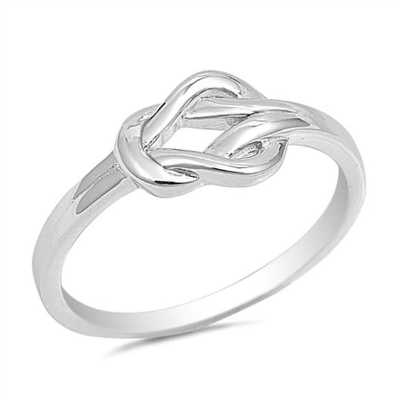 Infinity Knot Love Promise Ring .925 Sterling Silver Band Jewelry Female Male Unisex Size 10