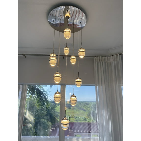 Infinity LED Glass Globe Bubble Chandelier