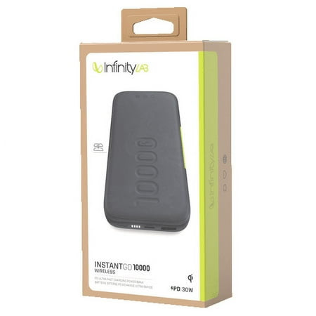Infinity Lab by Harman - InstantGo 10000 Wireless 30W PD Ultra-Fast Charging Power Bank with Wireless Charging iQ
