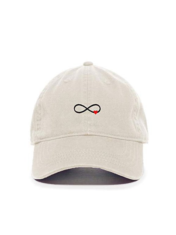 Infinity Love Baseball Cap Embroidered Cotton Adjustable Dad Hat