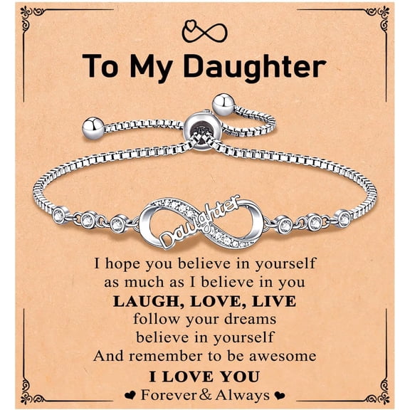 Infinity Love Heart Bracelets for Women Her Happy Birthday Valentines Christmas Presents