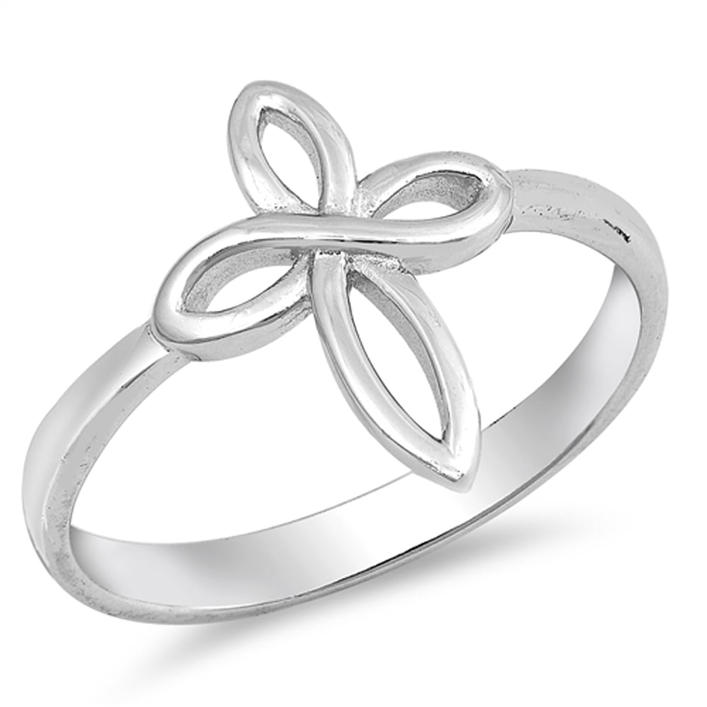 925 Sterling Silver Band, Symbolizing Love & Purity, Sizes 5-10