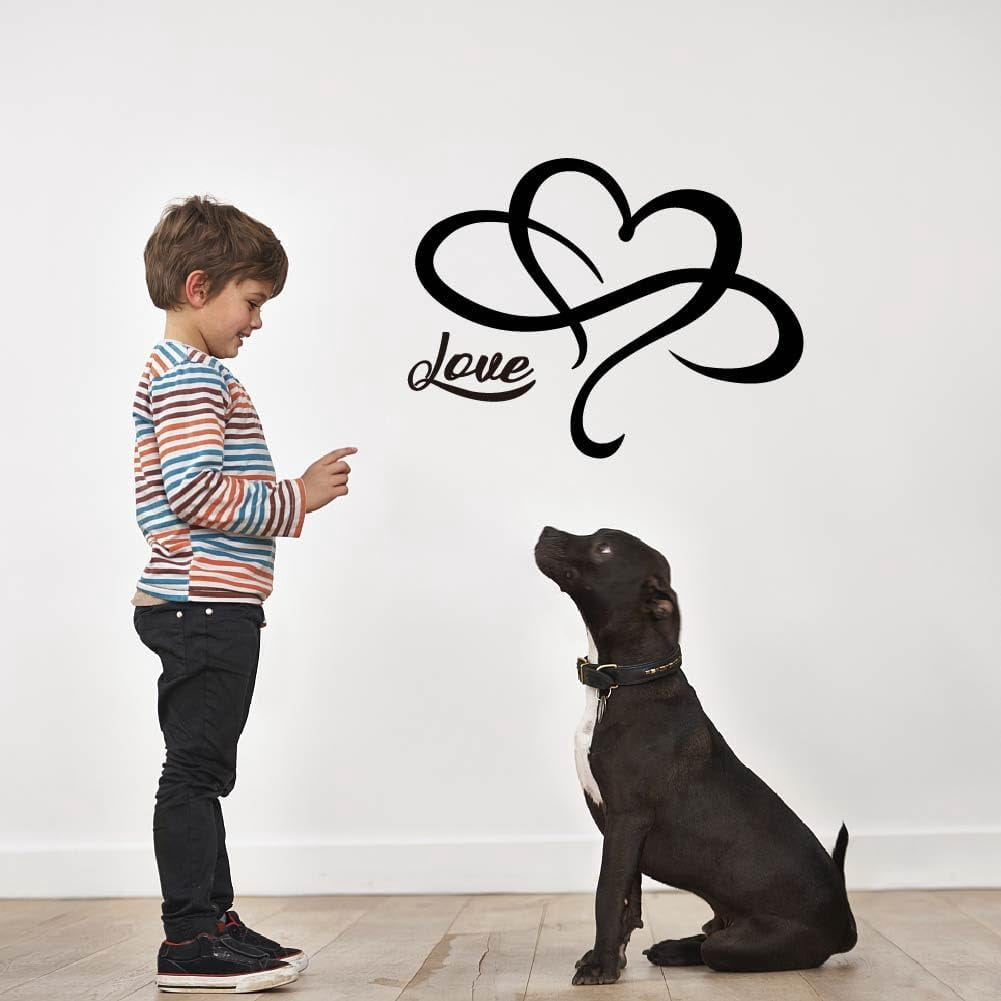 Infinity Love Symbol Wall Sticker Forever Heart Valentine's Day Vinyl ...