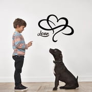 Infinity Love Symbol Wall Sticker Forever Heart Valentines Day Vinyl Sign Couples Poster Mural Decal Wall Art Decor Motivational Quote for Husband Wife Bedroom Family Decal