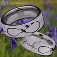 thumbnail image 1 of Infinity Love Tungsten Carbide Ring, 1 of 6