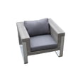 thumbnail image 1 of Infinity MOLRS4 Modern Contemporary Outdoor Living Room Patio Furniture Set w/ Coffee Table; Rattan Wicker &amp; Aluminum Combination, 1 of 2