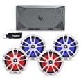 thumbnail image 1 of Infinity Marine - Two Pairs of 822MLW White 8" LED Speakers, and a M704A 4-Channel Marine Amplifier, 1 of 7