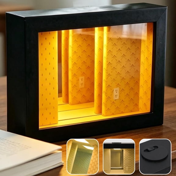 Infinity Mirror LED Frame 3D Light Abyss Design Creative Desktop Ornament Night Lamp Decoration For Home Bedroom Spaces Modern Interior Accent Style Lighted 3D Abyss Mirror infinity mirror 3d light