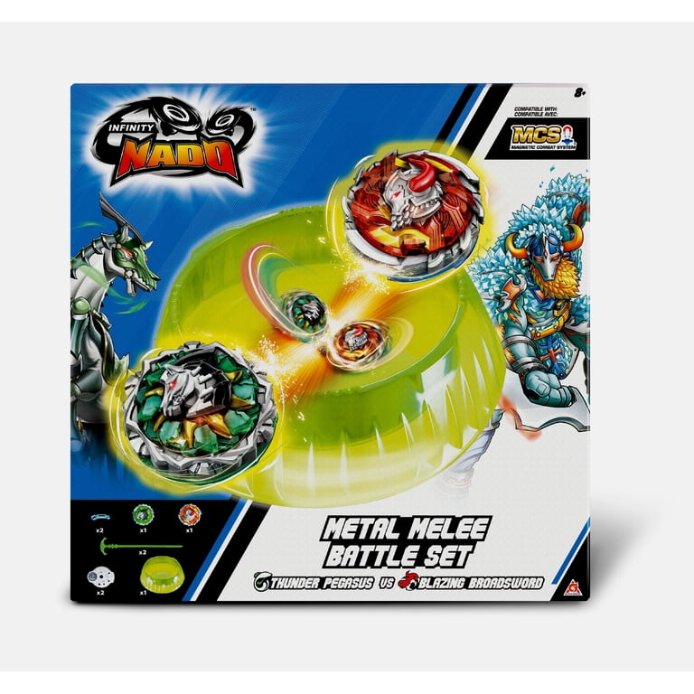 Infinity Nado V Metal Melee Battle Set - Spin Battle Launcher Toy