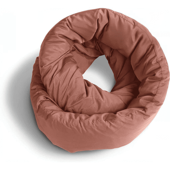 Infinity Neck Scarf Support Pillow Terracotta