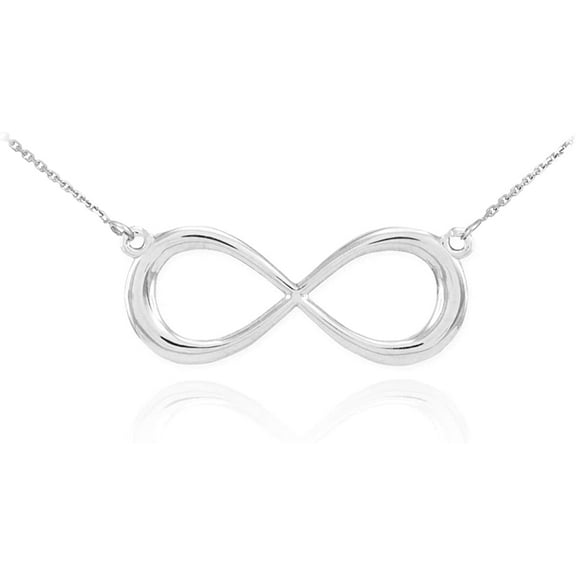 Infinity Necklaces 925 Sterling Silver Necklace, Dainty Forever Infinity Necklace, 16"