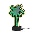 thumbnail image 1 of Simplee Adesso Infinity Neon Palm Tree Table/Wall Lamp, Black, Abs, Mirrored Plastic w. Neon border, 1 of 7