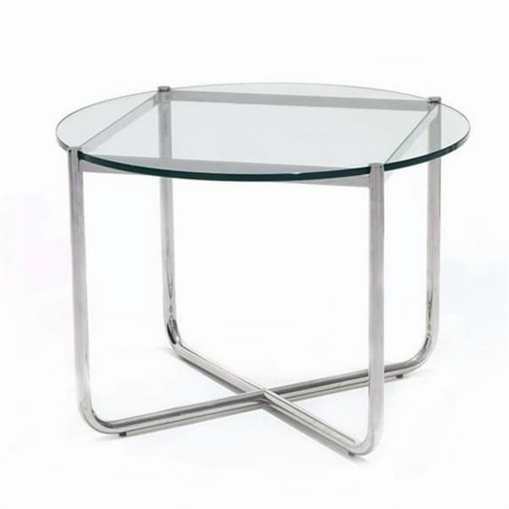 Infinity Outdoor Patio Side Table with 5 cm Glass