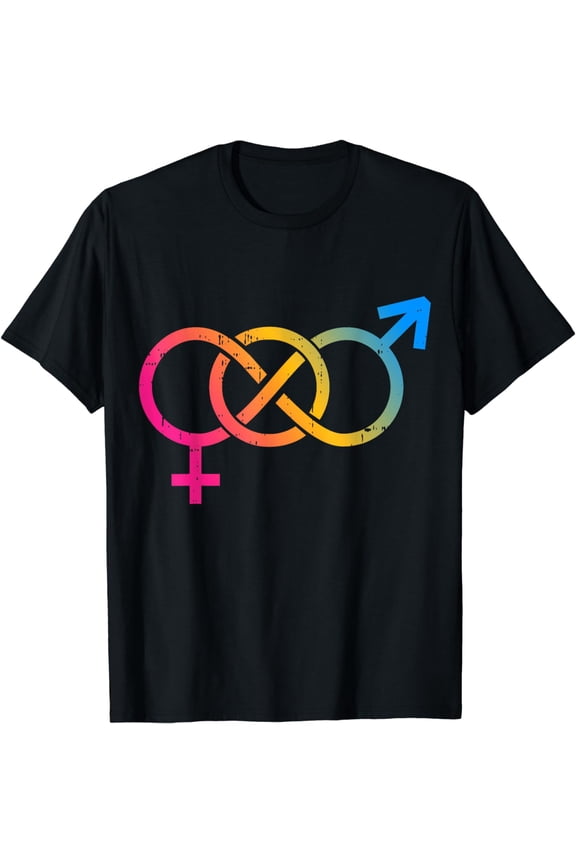 Infinity Pan Pansexual Pride Flag LGBTQ Cool LGBT Ally Gift T-Shirt