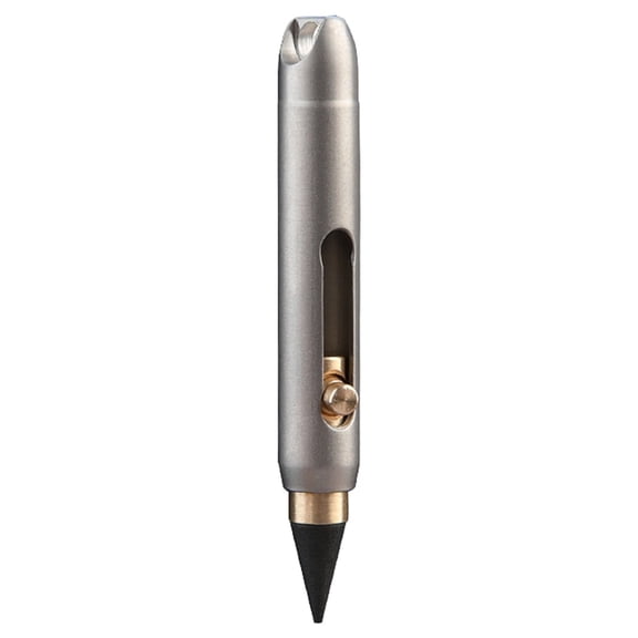 Infinity Pencil, Metal Inkless Pencil, 2.3 inch Graphite Tip Alloy Writing Tool, Reusable Cut-Free Mechanical Pencils for Architecture Sketching,Drafting, Art, Drawing, Office, Study Supplies,Grey