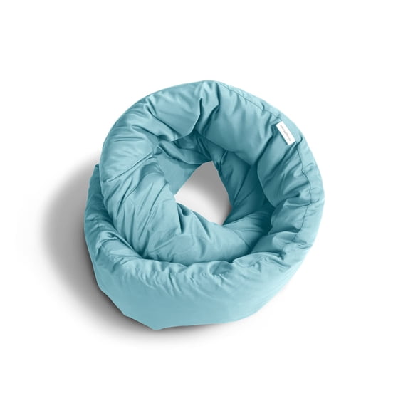 Infinity Pillow - Travel Neck Versatile Soft 360 Support Scarf Machine Washable Home Flight Road Trips Airplane Sleeping (airy Blue)