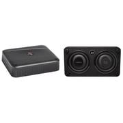 Infinity REFERENCE1000SSL Single 10  THIN enclosure with Passive Radiator with Infinity Reference-6001A Mono, 600w X 1 Amplifier With Bass Knob