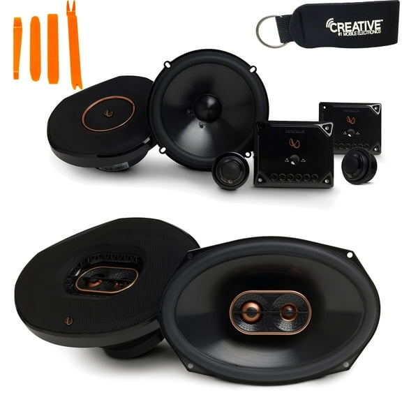 Infinity Reference - REF-6530CX 6.5" 2-Way Component System, And REF-9633IX 6x9" 3-Way Car Audio Speakers Package