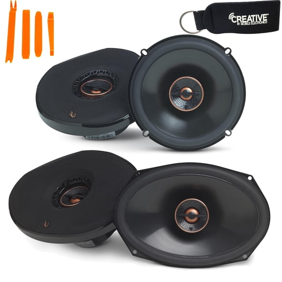 Infinity Reference - REF-6532IX 6.5" 2-Way Car Audio Speakers, And REF-9632IX 6x9" 2-Way Car Audio Speakers Package