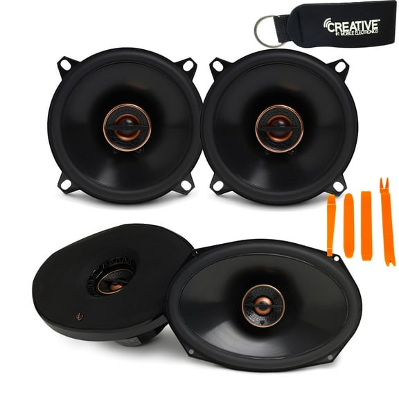 Infinity Reference - REF-9632IX 6x9" 2-Way Car Audio Speakers, And REF-5032CFX 5.25" 2-Way Car Audio Speakers Package