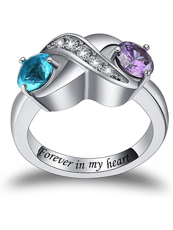 Infinity Ring Holds Loved One Ashes Keepsake Finger Ring for Ashes Crystal Cremation Ring for Ashes