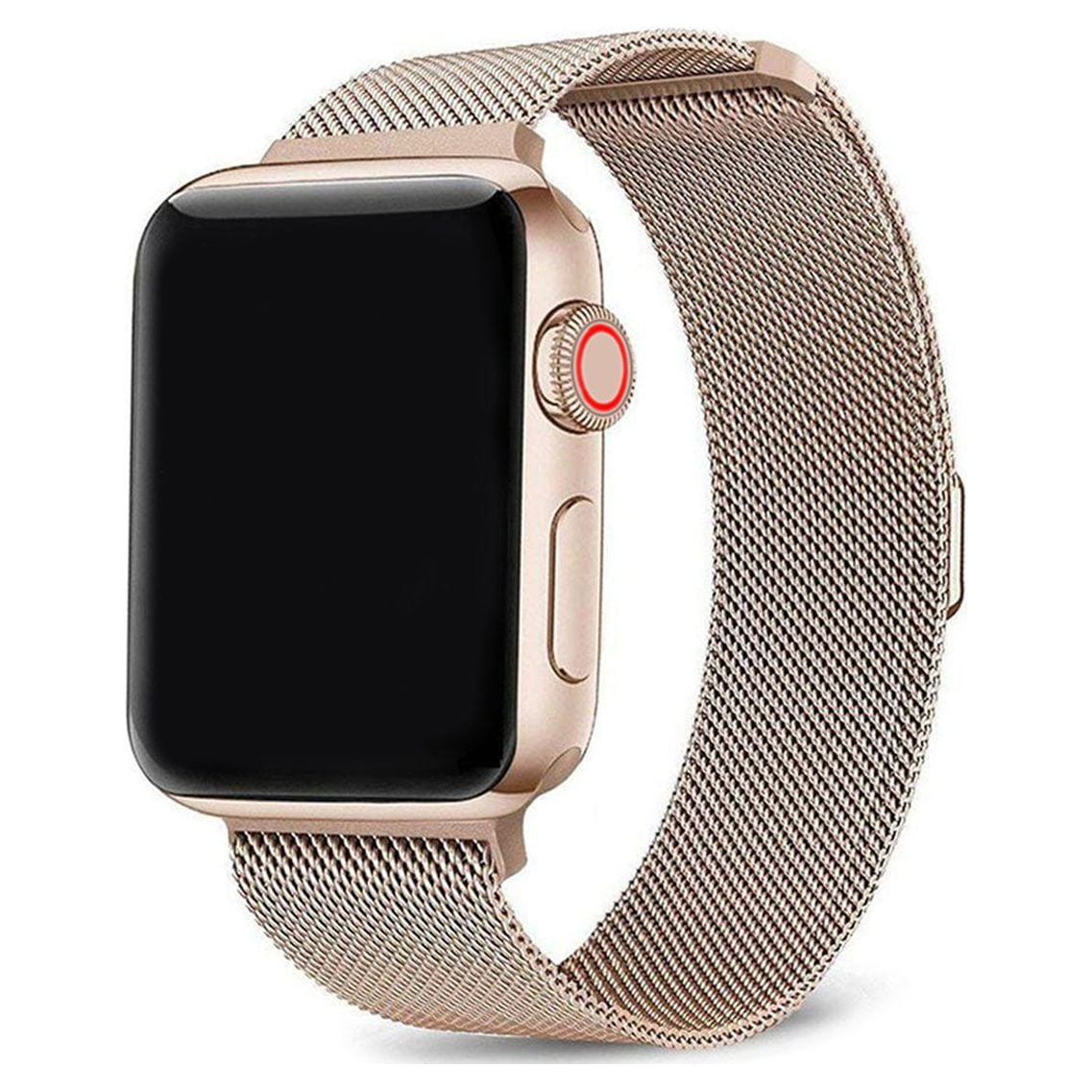 Infinity Rose Gold Stainless Steel Metal Loop Replacement Band for