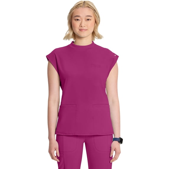 Infinity Scrubs Top For Women Mock Neck CK742A