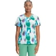 thumbnail image 1 of Infinity Scrubs Top For Women Mock Print Wrap CK608, 1 of 5
