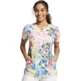 thumbnail image 1 of Infinity Scrubs Top For Women Round Print Neck CK609, 1 of 8