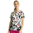 thumbnail image 1 of Infinity Scrubs Top For Women Round Print Neck CK609, 1 of 7