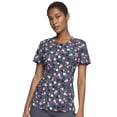 thumbnail image 1 of Infinity Scrubs Top For Women Round Print Neck CK609, 1 of 6