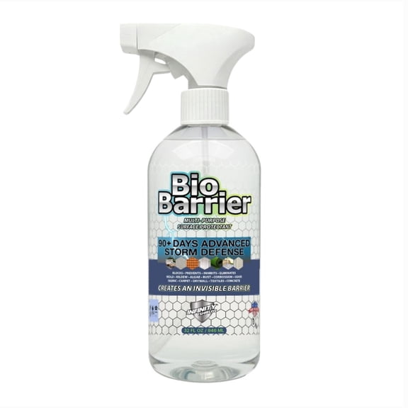 Infinity Shields Bio-Barrier, Multi-Purpose Cleaner, Surface Protectant Spray, 90+ Day Defense, 32 oz, Fresh & Clean Scent