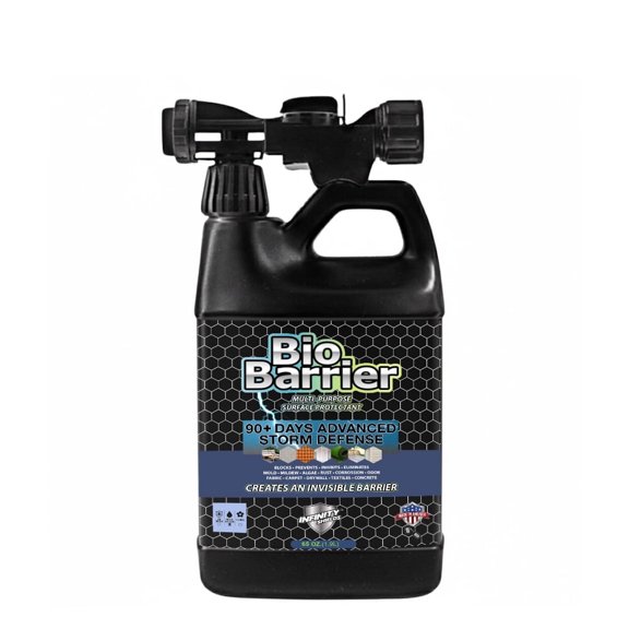 Infinity Shields Bio-Barrier, Multi-Purpose, Surface Protectant Spray, 65 oz, Hose-End Concentrate Rinse, Fresh & Clean Scent