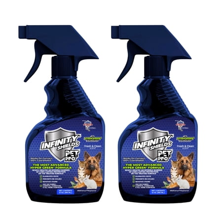 Infinity Shields PetPro, Pet-Safe Odor Eliminator, Surface Protectant Spray, 12 oz, Fresh & Clean Scent (2 Pack)