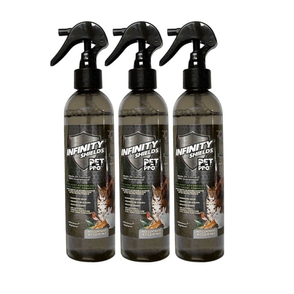 Infinity Shields PetPro, Pet-Safe, Odor Eliminator, Surface Protectant Spray, 8 oz, Unscented (3 Pack)