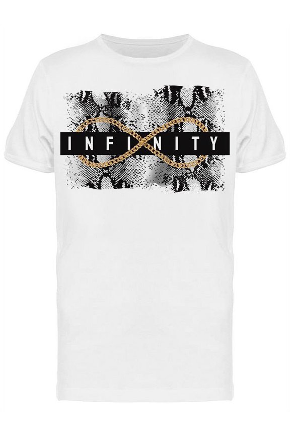 Infinity Slogan T-Shirt Men -Image by Shutterstock, Male Medium