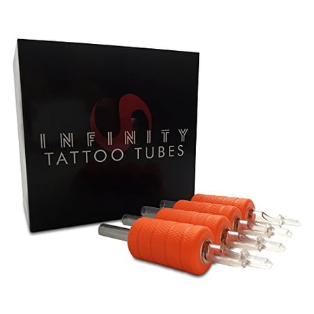 Infinity Tattoo Disposable Tubes Box of 20 Pcs - 13FT - One Inch Silicone Grip and Hard Plastic Tips