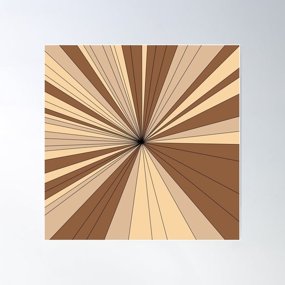 Infinity Triangles Poster Wall Art, Modern Wall Decor For Living Room Bedroom, 16x16 UNFRAMED