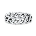 thumbnail image 1 of Infinity Twisted Rope Style Braided Oxidized Band 925 Sterling Silver Size 5, 1 of 5