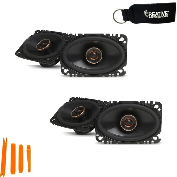 Infinity - Two Pairs Of REF-6432CFX Reference 4x6 Inch Two-way car audio Speakers