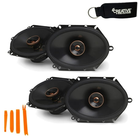Infinity - Two Pairs of REF-8632CFX Reference 6x8 Inch Two-Way car Audio Speakers