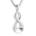 thumbnail image 1 of Infinity Urn Pendant Necklace for Ashes Holder Memorial Keepsake, Cremation Jewelry for Human/Pet, 1 of 9