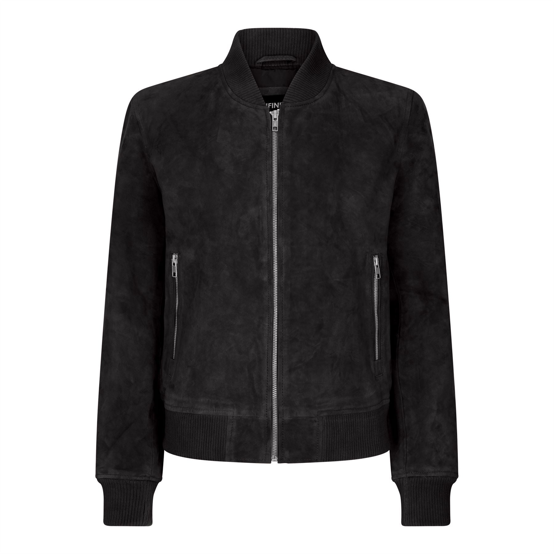 Suede Bomber Jacket for Women Oversized Fit with Zipper and Button Closure
