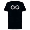 thumbnail image 1 of Infinity White Lines T-Shirt Men -Image by Shutterstock, Male Large, 1 of 2